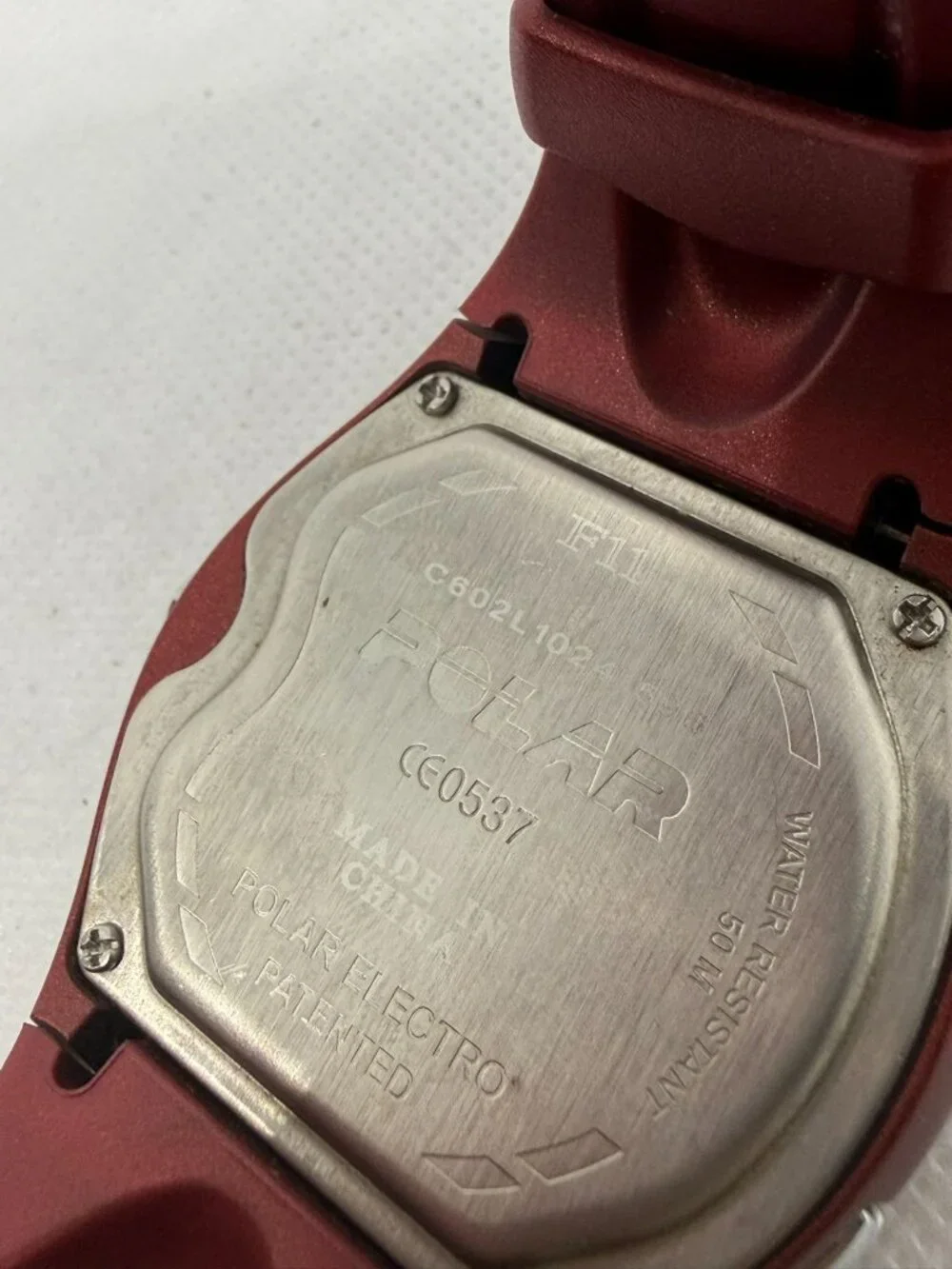 Polar F11 Heart Rate Monitor Red Digital Fitness Watch OwnZone OwnCal 0537